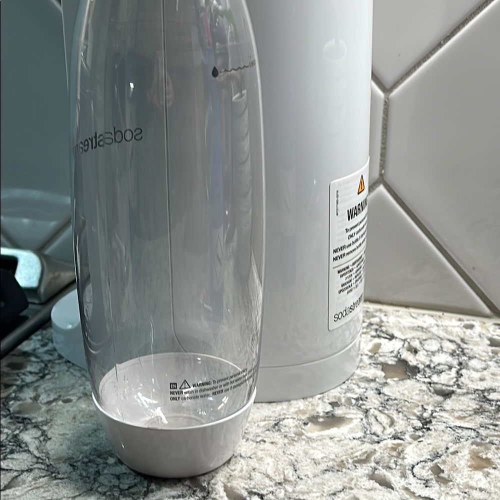 SodaStream White Sparkling Water Maker Bottle
